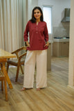 Women Airy Linen Short Kurta