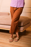 Women Airy Linen Straight Pant