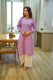 Women Airy Linen Long Kurta