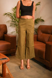 Women Airy Linen Wide Leg Pant