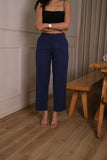Women Airy Linen Straight Pant
