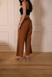 Women Airy Linen Wide Leg Pant