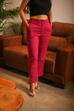 Women Airy Linen Straight Pant
