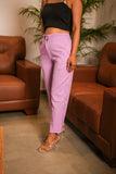 Women Airy Linen Straight Pant