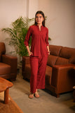 Women 3/4 Sleeves Viscose Cord Set