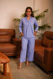 Women 3/4 Sleeves Viscose Cord Set