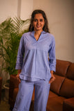 Women 3/4 Sleeves Viscose Cord Set