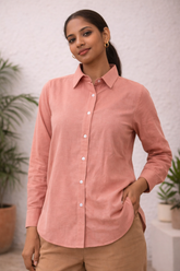 Women Airy Linen Shirt