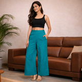 Women Airy Linen Wide Leg Pant