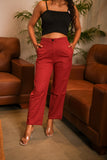 Women Airy Linen Straight Pant