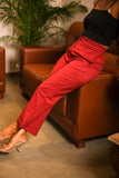Women Airy Linen Straight Pant