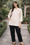 Women Airy Linen Short Kurta