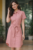 Aura Linen Shirt Dress