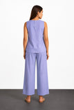 Women Viscose Sleeve Less Cord Set