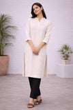 Women Airy Linen Long Kurta