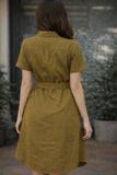 Aura Linen Shirt Dress