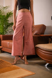 Women Airy Linen Wide Leg Pant
