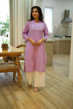 Women Airy Linen Long Kurta