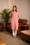 Women Airy Linen Long Kurta
