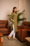 Women Airy Linen Long Kurta