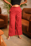Women Airy Linen Wide Leg Pant