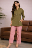 Women Airy Linen Short Kurta