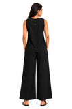 Women Viscose Sleeve Less Cord Set
