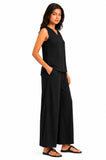 Women Viscose Sleeve Less Cord Set