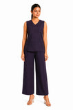 Women Viscose Sleeve Less Cord Set