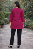Women Airy Linen Short Kurta