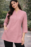 Women Airy Linen Short Kurta